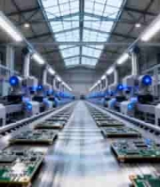  工厂芯片自动化生产线711#横屏 	 