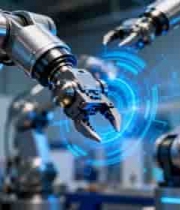  工厂内机械臂作业素材624#横屏 	 