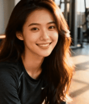 健身房微笑女性近景949#横屏 