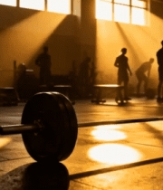 健身房内人们健身场景4792#横屏 