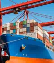  港口集装箱货轮装卸场景611#横屏 	 - 