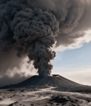 火山爆发自然景观5086#横屏 