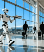 机场机器人托盘服务画面4330#横屏 