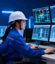  电力工程师操控监控屏幕898#横屏 	 