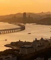  大连跨海大桥城市风光全景2125#横屏 	 -