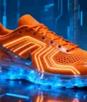  橙色科技风运动鞋素材1490#横屏 	 
