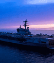 海上航行的航空母舰(4)4495#横屏 