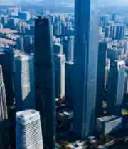  城市高楼建筑群俯瞰画面2905#横屏 	 - 