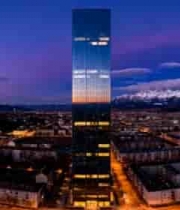  城市高楼夜景全景2962#横屏 	 