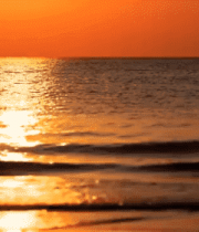 海面日落全景5467#横屏 