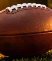  草地上的美式橄榄球295#横屏 	 