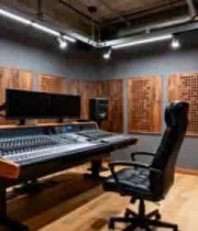  专业录音室控制台特写3240#横屏 	 