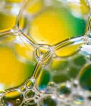  彩色气泡微距特写画面1200#横屏 	 