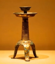  博物馆青铜器文物展示2625#横屏 	 