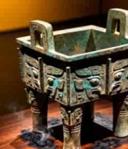  博物馆青铜器文物特写(1)2784#横屏 	 