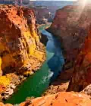  壮丽峡谷航拍美景3261#横屏 	 