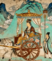 古风壁画人物马车场景4840#横屏 