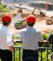 工程师工地视察施工状况2537#横屏 