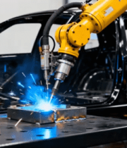 工厂机械臂焊接汽车部件4914#横屏 