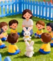  幼儿园老师和孩子们2984#横屏 	 -