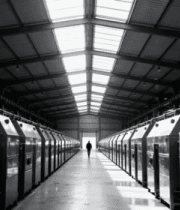 工厂内设备与行走人物场景896#横