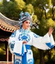  园林昆曲女旦表演3062#横屏 	 