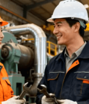 工厂工人交流工作场景1533#横屏 