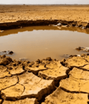 干旱土地上的小水坑2051#横