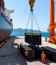 港口集装箱装卸作业场景2638#横