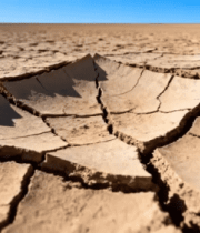 干旱土地干裂景象594#横屏 