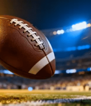 橄榄球赛场空中橄榄球特写1739#横屏 