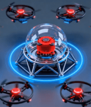 多架无人机环绕中心装置422#横