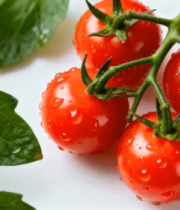 带叶新鲜西红柿特写1935#横