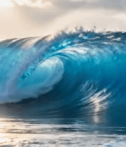 大海中翻涌的波浪5496#横