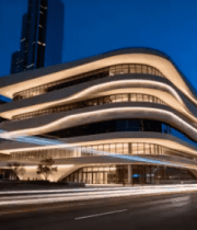 城市建筑穹顶与周边高楼景观2397#横屏 