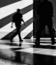 城市街道行人光影画面5137#横屏 