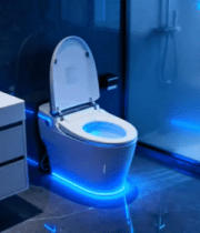 带蓝光效果的智能马桶室内展示2917#横