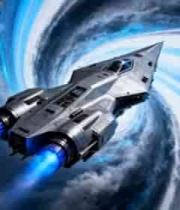  星际飞船穿越星云漩涡2548#横屏 	 