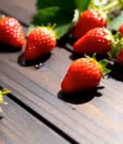  新鲜草莓特写镜头2534#横屏 	 