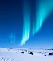 北极夜空下的极光景象2814#横