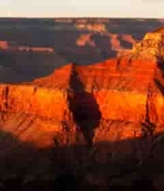  夕阳下的壮丽峡谷2407#横屏 	 