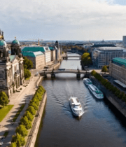 柏林城市河流建筑俯瞰1202#横屏 