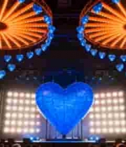  舞台爱心灯光秀2357#横屏 	 