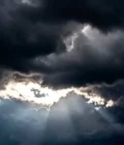  乌云散去阳光穿透云层2341#横屏 	 -