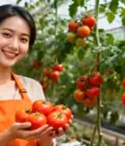  温室采摘新鲜西红柿2328#横屏 	 