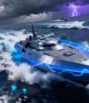  未来感游艇乘风破浪2308#横屏 