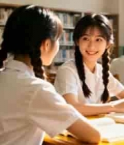  图书馆里的青春时光2254#横屏 	 -