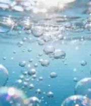  水中气泡上升特写2206#横屏 	 