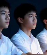  少年三人组沉思侧脸2057#横屏 	 