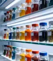  实验室化学试剂瓶特写2108#横屏 	 